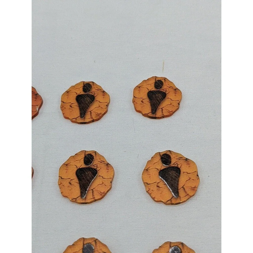 Lot Of (12) Spirit Island Acrylic Orange Player 1 Turn Reminder Tokens